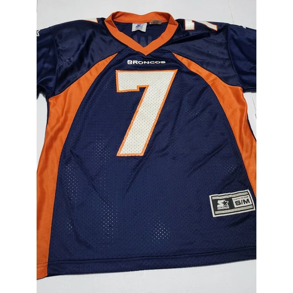 (#L3)  Denver Broncos NFL Football Jersey Men's Size Small Blue Short Sleeve